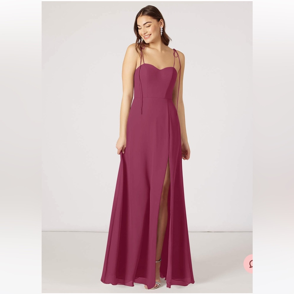 Azazie Rosey Dress - Mulberry Size 6